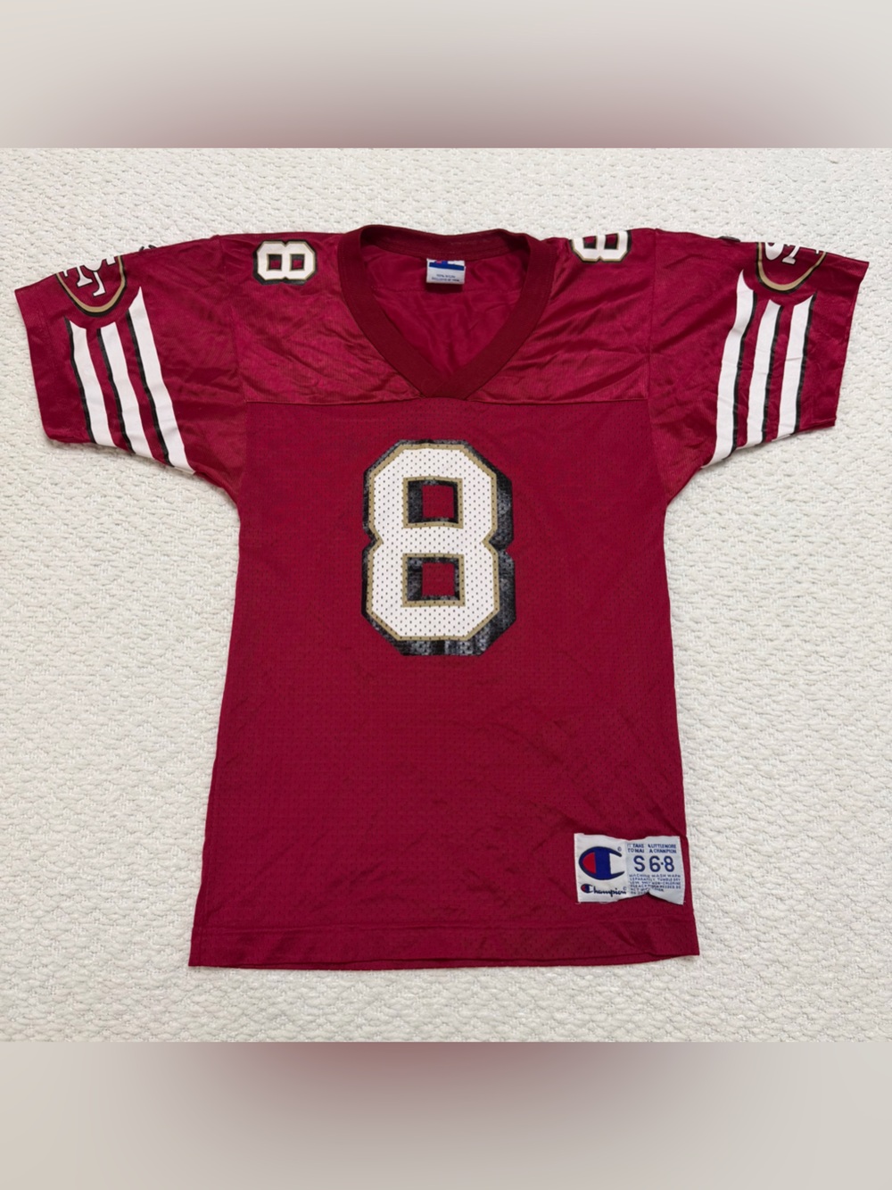 Vintage Champion 49ers Jersey Steve Young #8 San Francisco NFL Youth Small 6-7